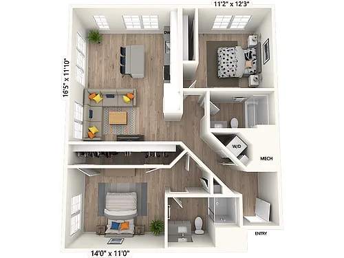 Floor plan B01-Scheme II