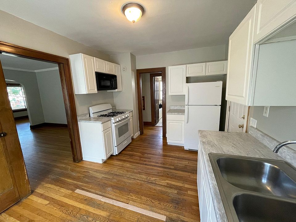 Refrigerator, microwave and gas stove included.