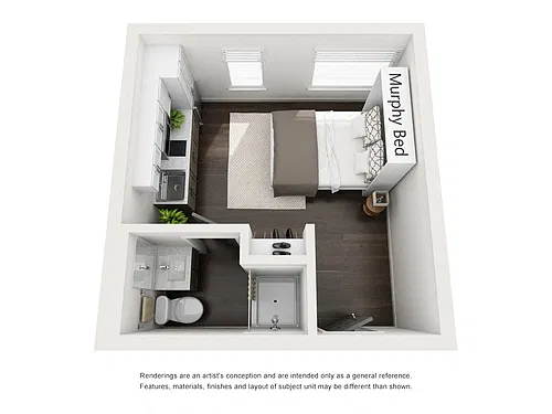 Floor plan Studio B