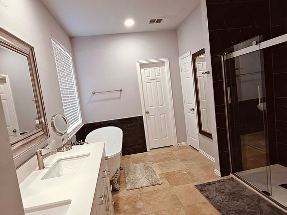 Newly renovated Master Bathroom with Soaking Tub and Standing Shower