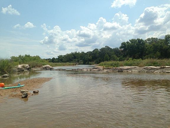 Llano river at access point
