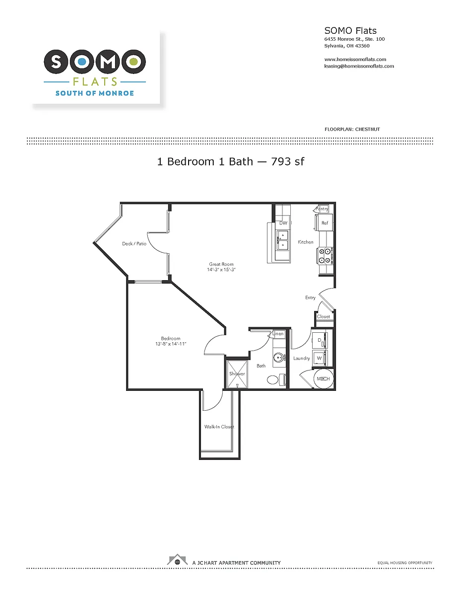 Floor plan Chestnut 1.1 (U5)
