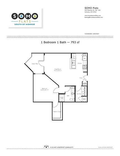 Floor plan Chestnut 1.1 (U5)