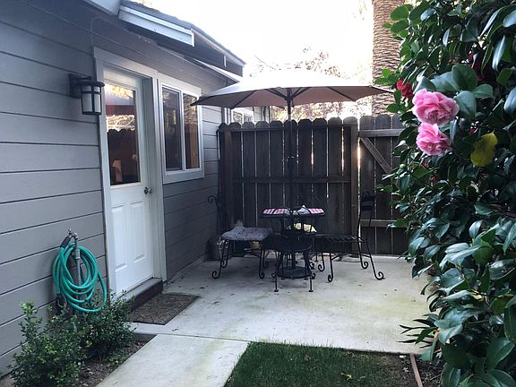 gated back yard