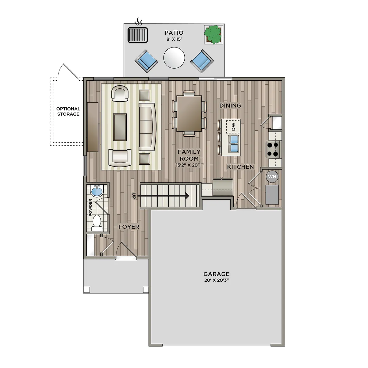 Floor plan Huntington Light