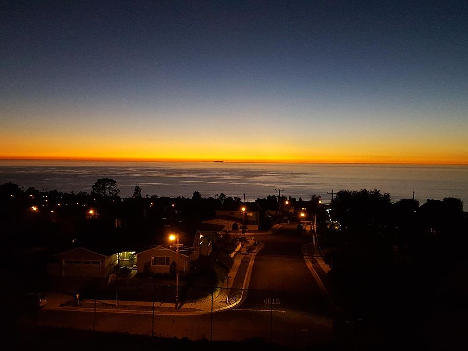 Sunset view from deck