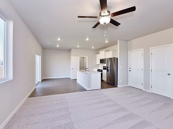 This open-concept floor plan is perfect for entertaining.