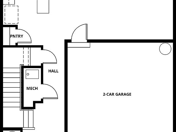 First floor of the Cypress floor plan.