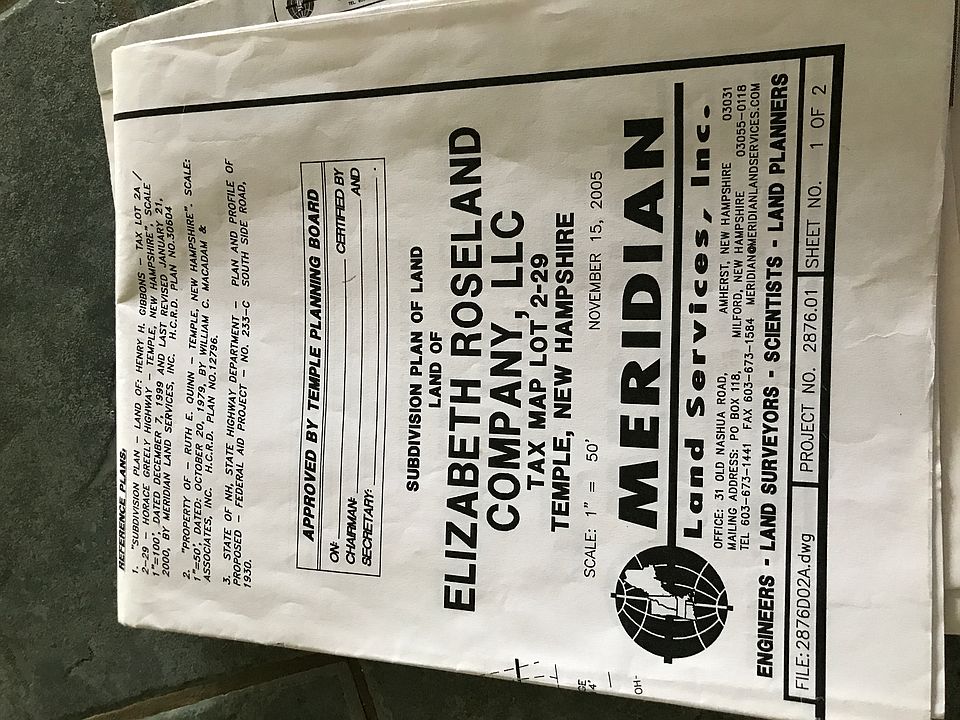 Tax map. Land is surveyed