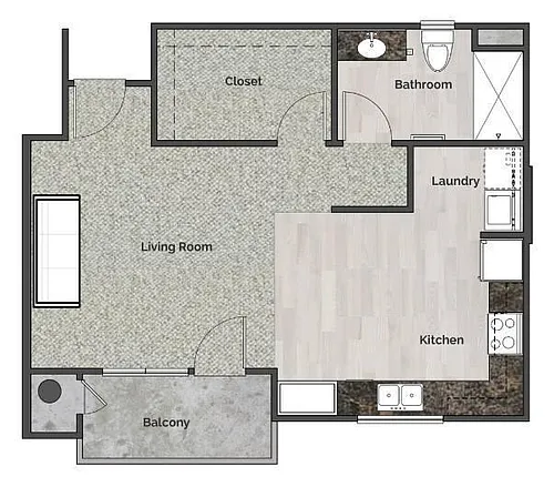 Floor plan Studio