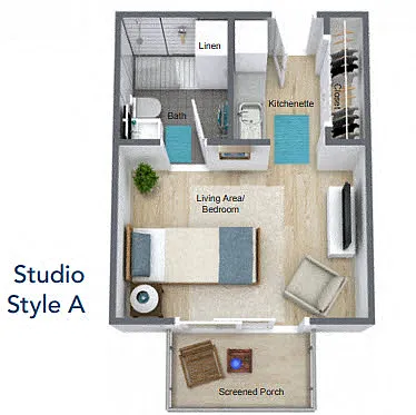Floor plan Studio