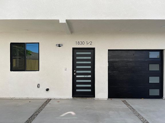 Front door and garage door