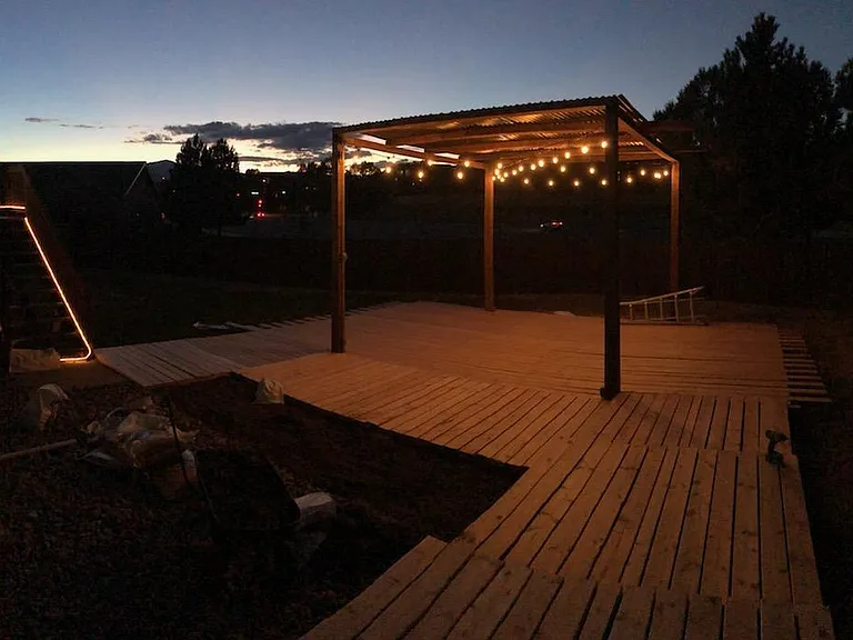 New rear yard deck