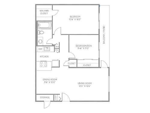 Floor plan 2AR