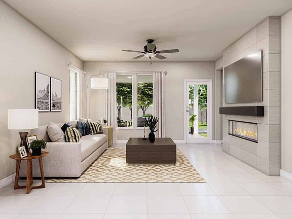 McKinney Plan Representational Image Great Room w Opt. Electric Fireplace