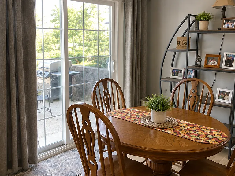 Downstairs dining area