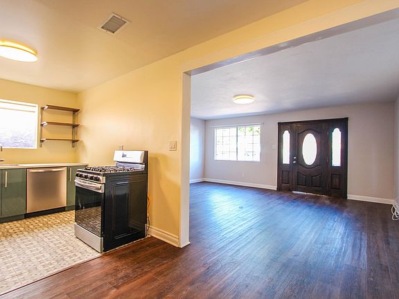 kitchen and living room