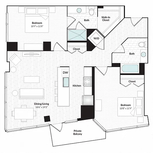 Floor plan Humboldt Peak