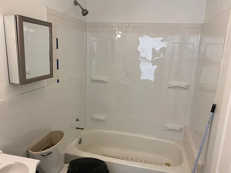 New tub surround and wainscott!