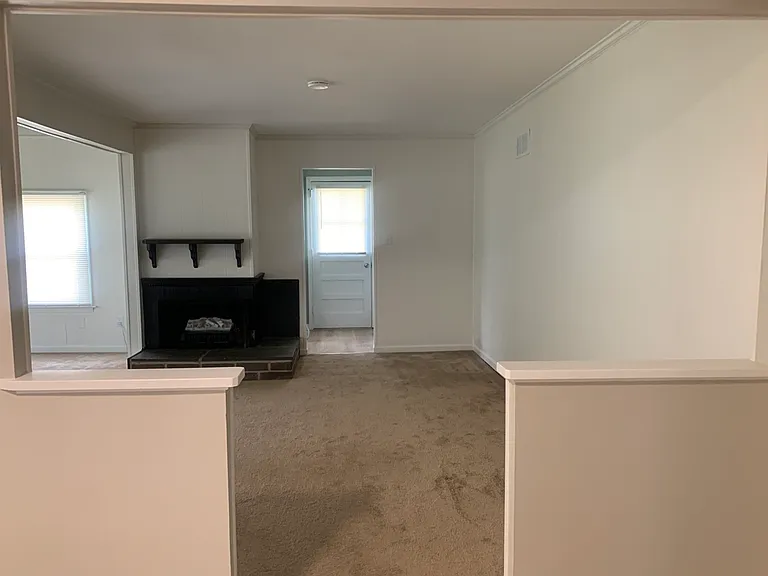 From kitchen looking into family room