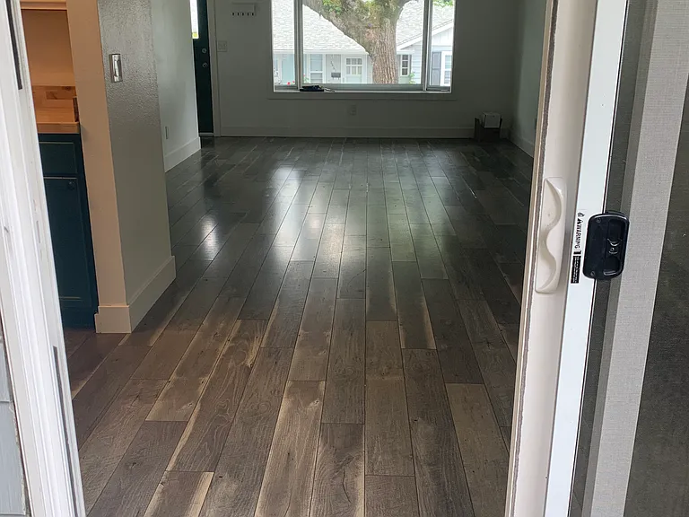 View into the house form the back door