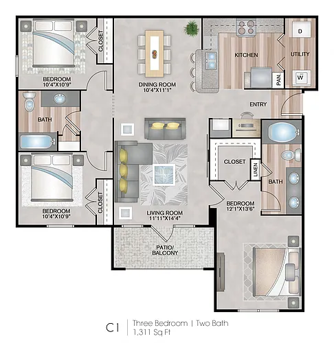 Floor plan C1