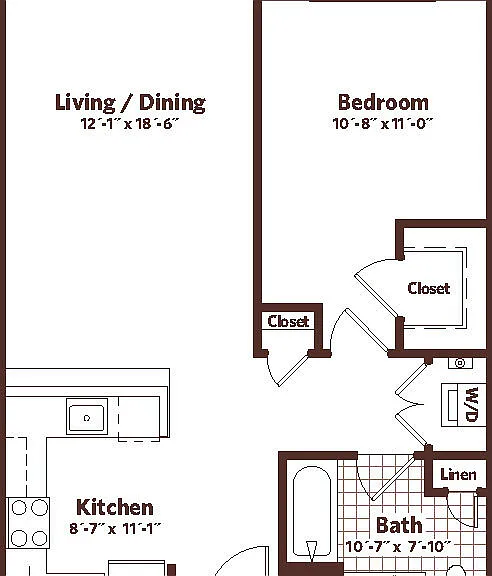 Osprey Cove - A1 - 1 Beds - 1 Baths - 756 Sq. ft.