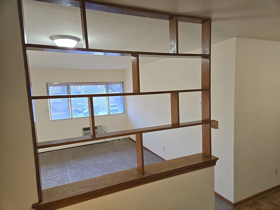 View from the kitchen to the living room.