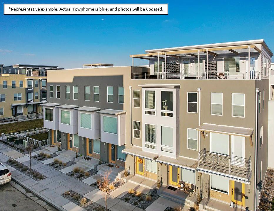 This photo is an aerial view of the building to see it from bottom floor to top floor. Actual home is a blue building right next to this one.