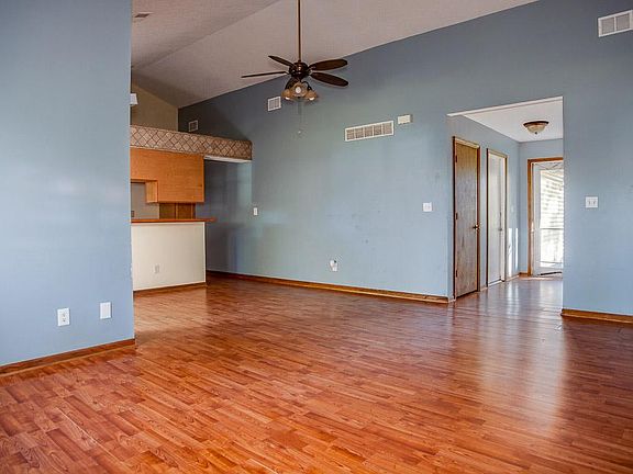 Living space and front hallway