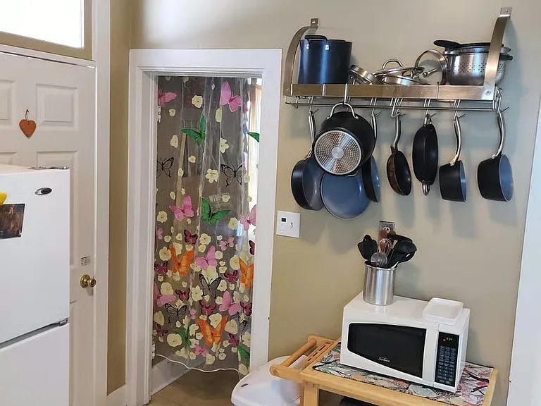 Kitchen and adjacent very spacious pantry