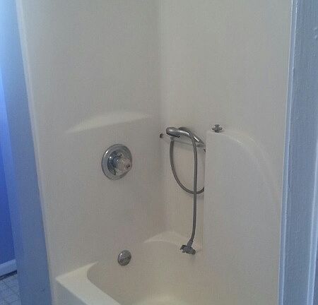 New shower/tub