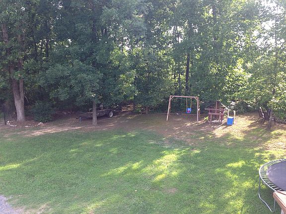 View of backyard from deck