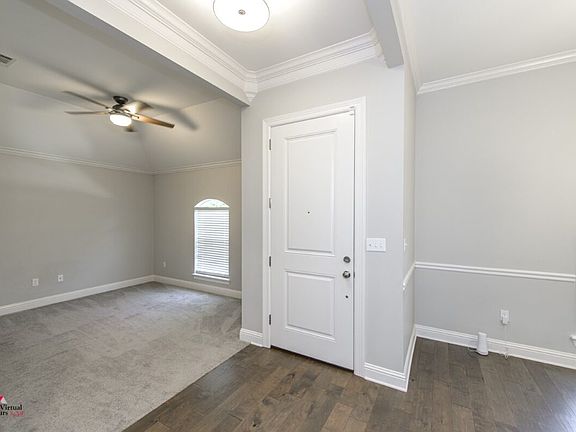 Front door and office