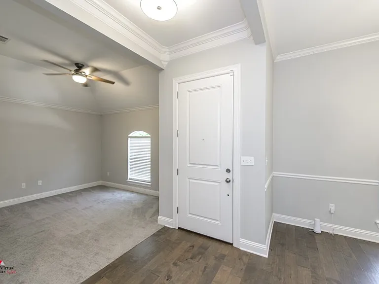 Front door and office