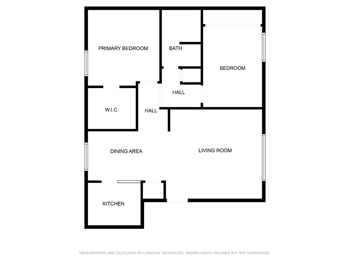 Floor plan 2 Bed 1 Bath