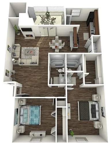 Floor plan Two Bedroom B
