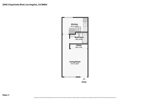 Floor plan Studio