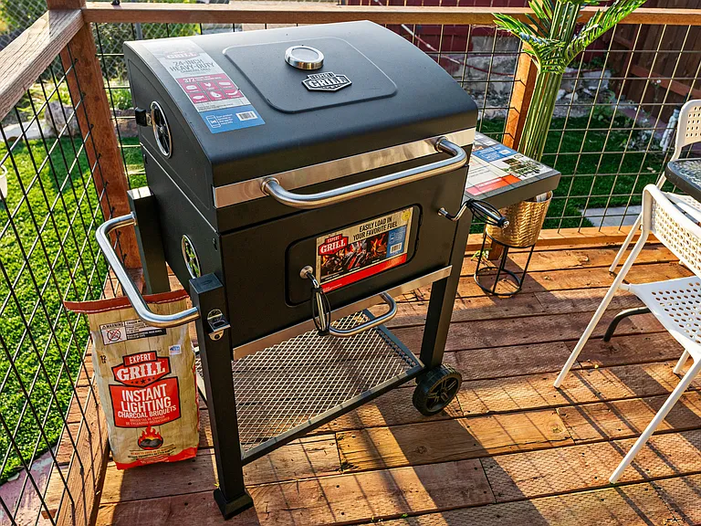 Enjoy a perfect cookout with an outdoor BBQ grill for delicious meals.
