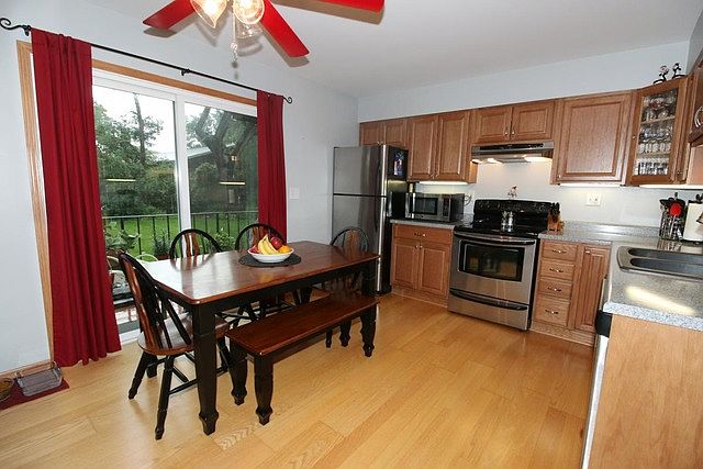 Kitchen with a balcony