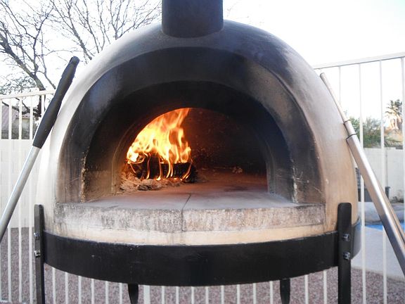 Create authentic Neapolitan pizza in a wood-fired oven