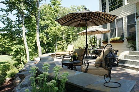 Patio with Golf & Lake Views