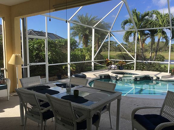 Lanai looking at heated pool