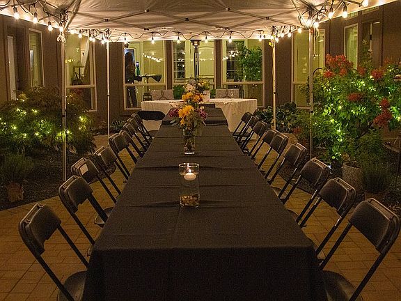 Wedding Dinner on Patio 