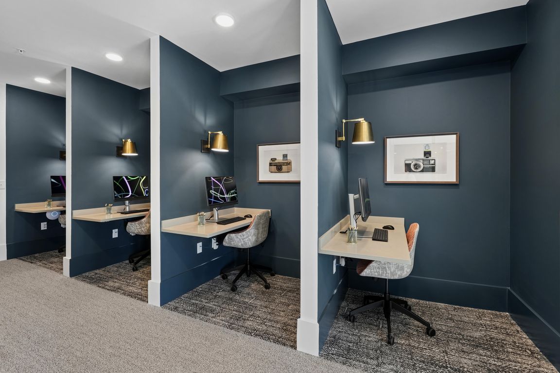 Coworking Lounge with Computers & Printer