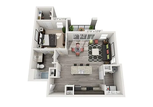 Floor plan 1X1