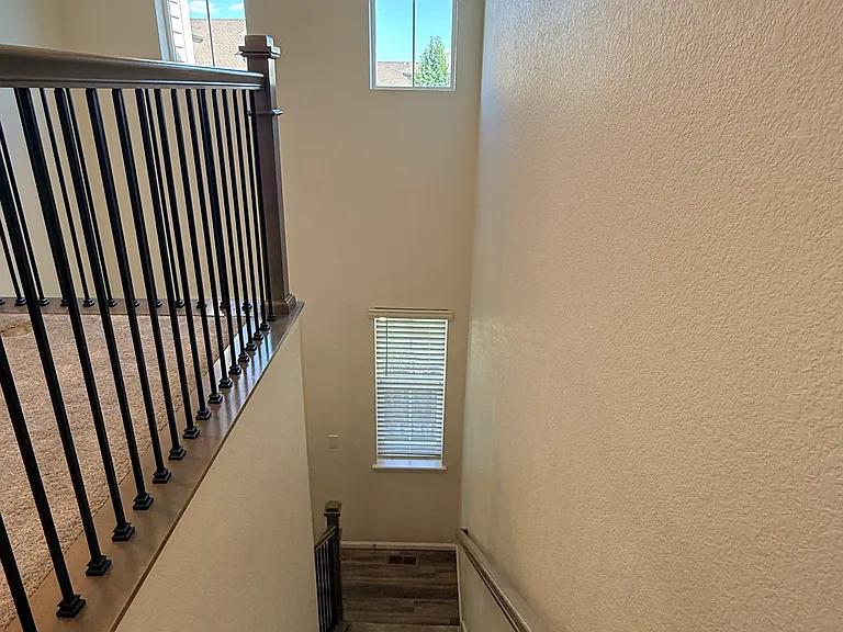 Staircase from the upstairs loft
