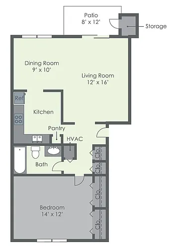 Floor plan 1X1