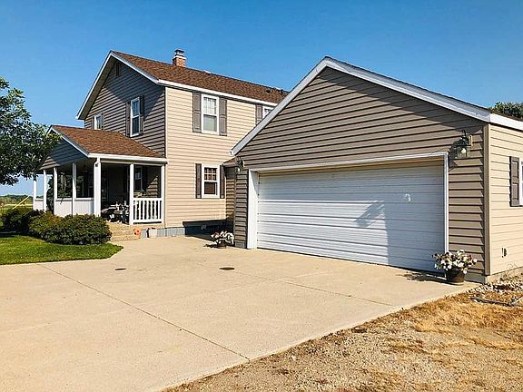 Attached double garage