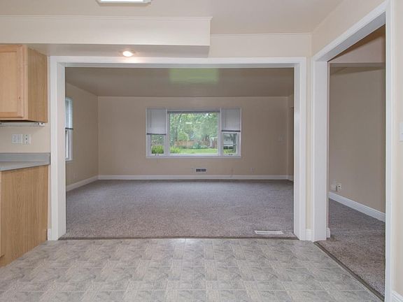 Living room is open to the kitchen.